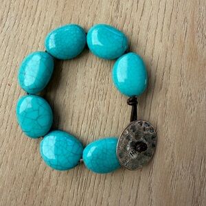 CHAPS Turquoise Beaded Bracelet